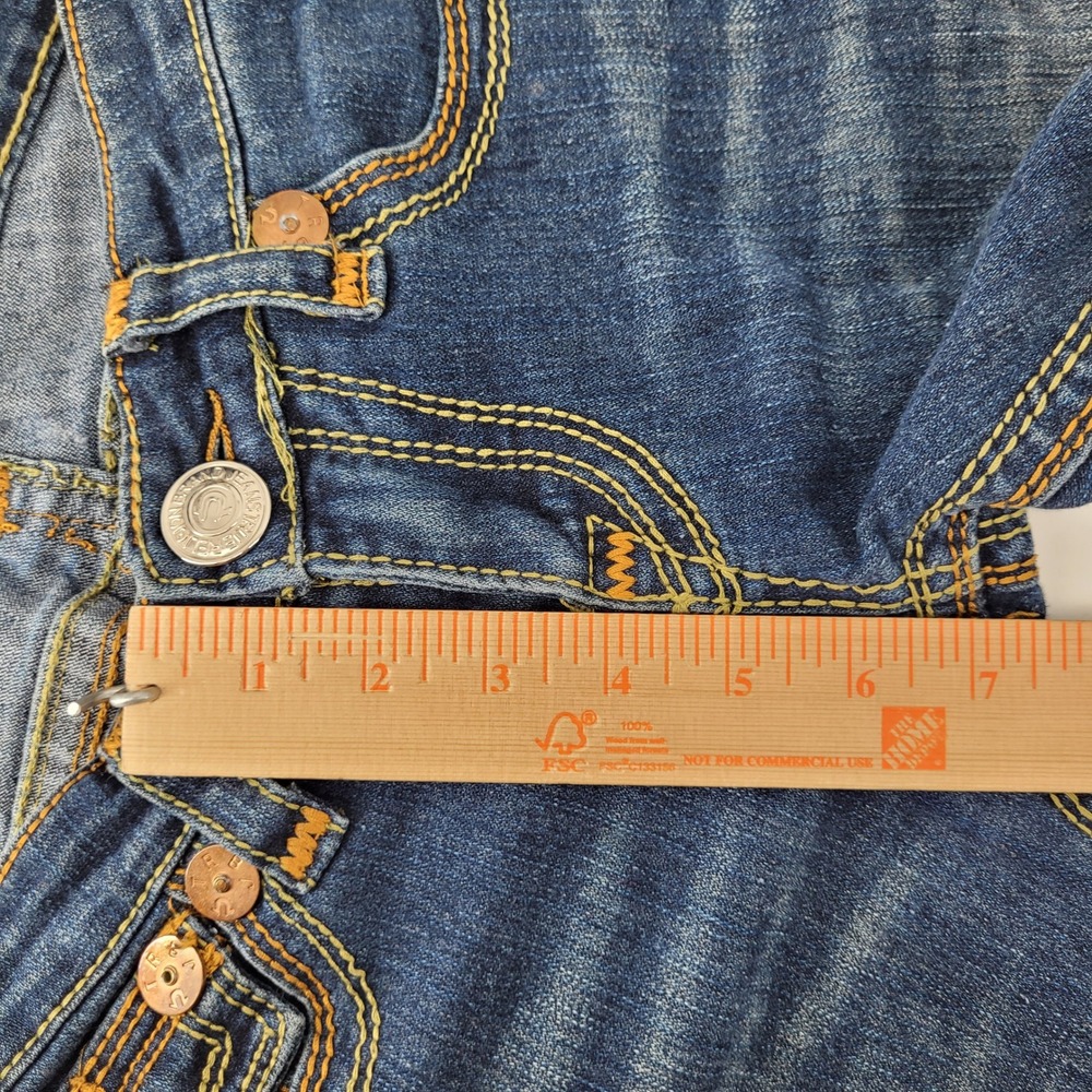 True Religion Billy Super T Jeans 28 Blue Low Rise Bootcut Denim Womens - Picture 6 of 8